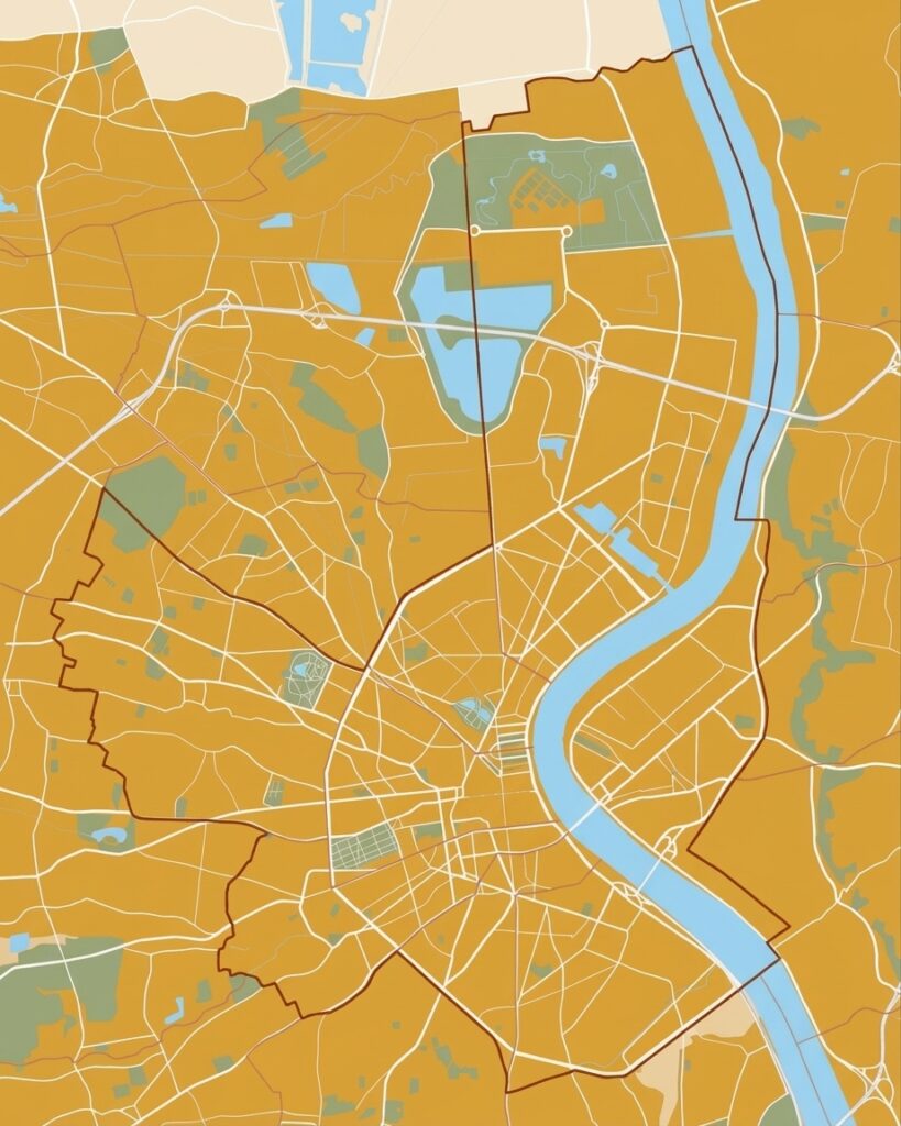Bordeaux carte de ville