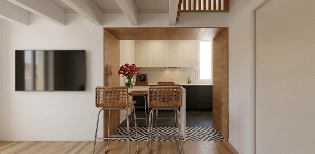 projet appartement kohle_b bois enduit blanc parquet